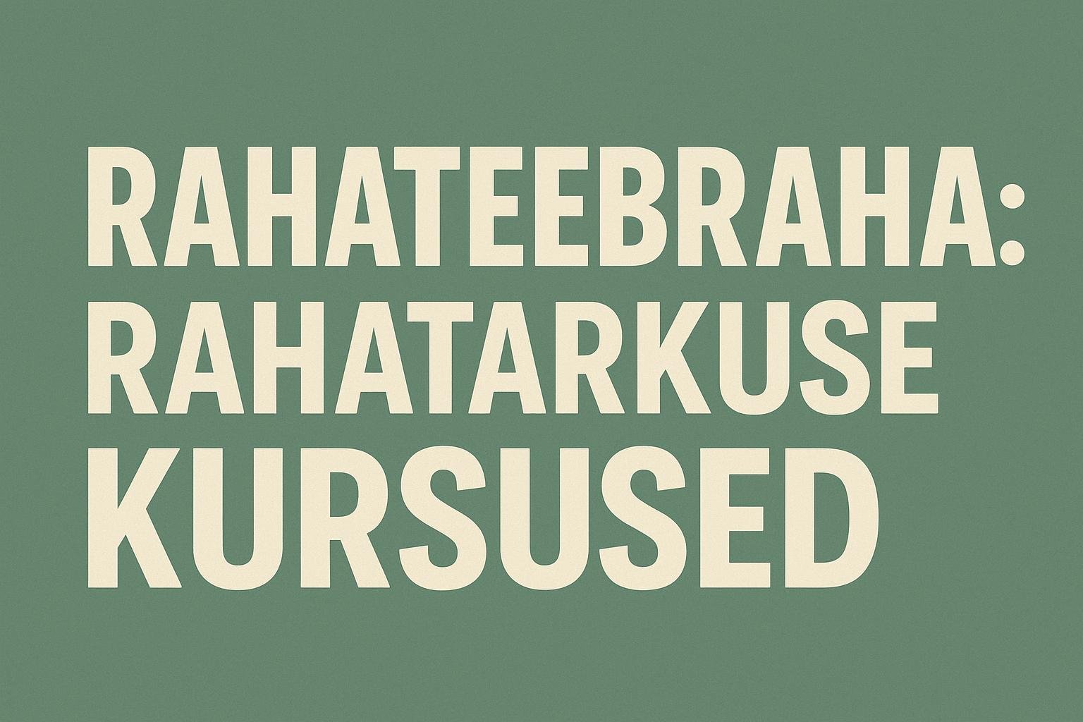 Rahatarkus